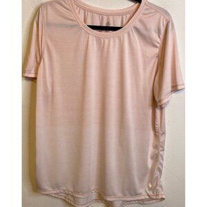 Lularoe Rise Short Sleeve Activewear T Shirt Women's 1X Pastel Pink